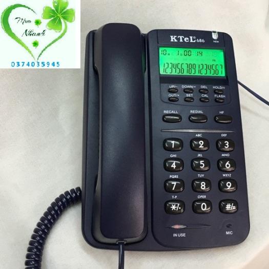Điện thoại bàn Ktel 686 hiện số gọi đến