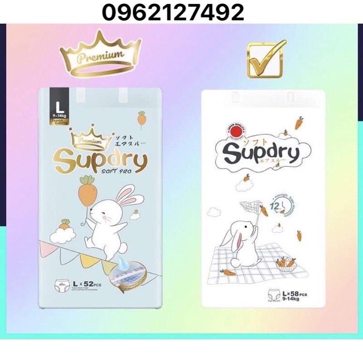 Tã / bỉm quần supdry cao cấp size m64/ l58/ xl52/ xxl50