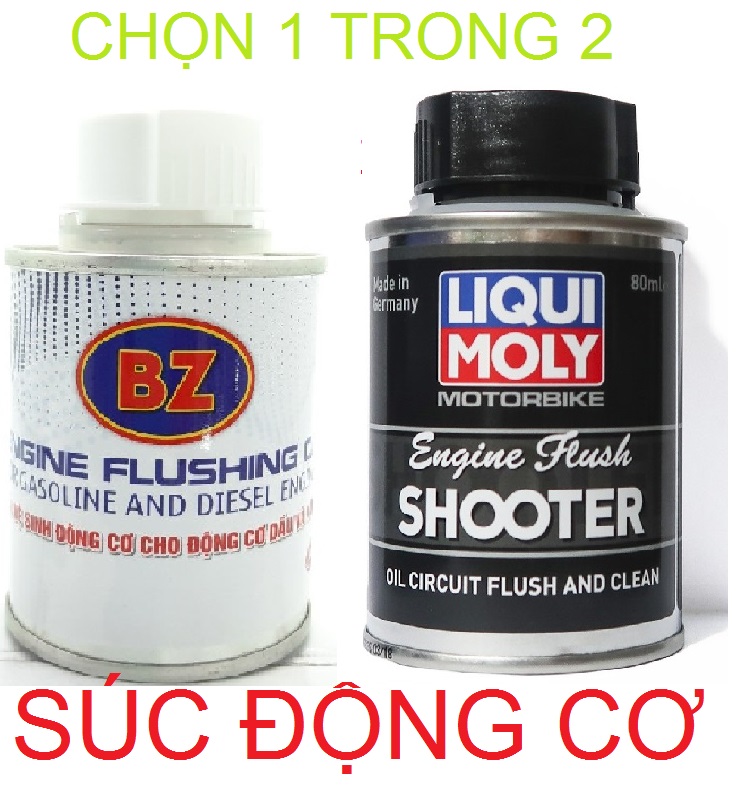 [CÓ SẴN] Dung Dịch Súc Rửa Động Cơ Liqui Moly Engine Flush 80ml, vệ sinh/Súc động cơ liqui/Bz làm sạch động cơ xe máy