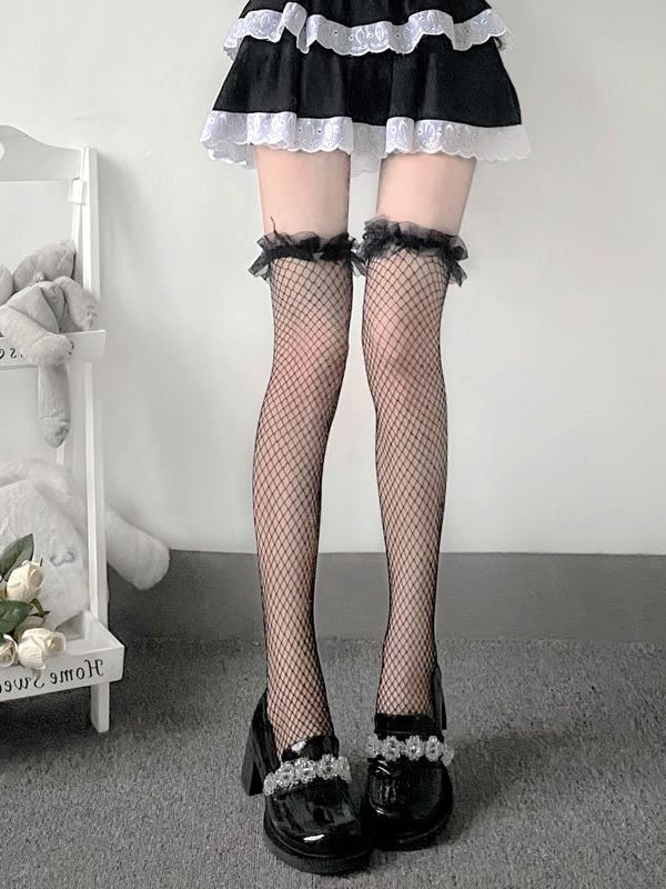 Tất viền ren vớ lưới đùi sexy