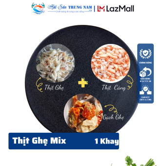 Thịt Ghẹ Bóc Sẵn Combo (Thịt-Càng-Gạch) Khay 250Gr