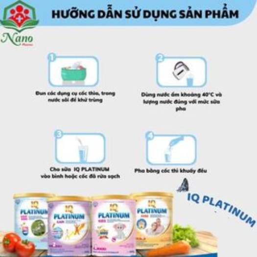 IQ PLATINUM KIDS (Dành cho trẻ từ 0-12 tháng tuổi) giải pháp gốc rễ giúp con tăng cường đề kháng, phát triển trí não 400g-900g