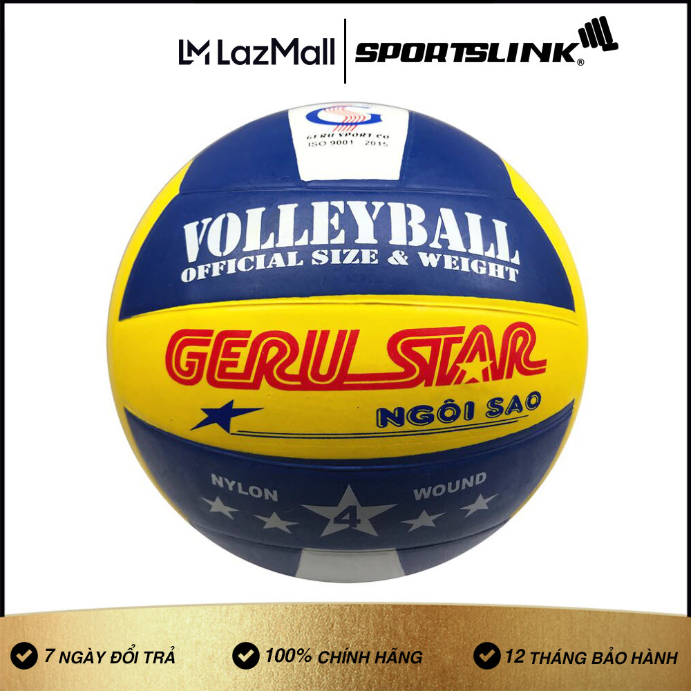 Bóng chuyền cao su 3 màu Gerustar V4