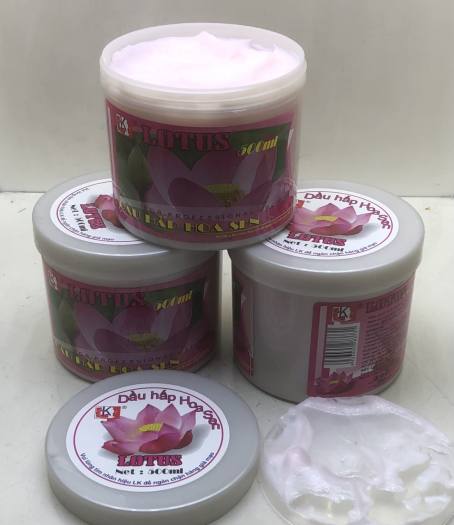 Kem ủ hấp dầu bóng tóc phục hồi hư tổn Hoa Sen Lotus 500ml