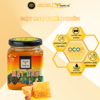 Mật Ong Hoa Cà Phê Nguyên Chất Phước Hỷ 200ml- lọ thủy tinh