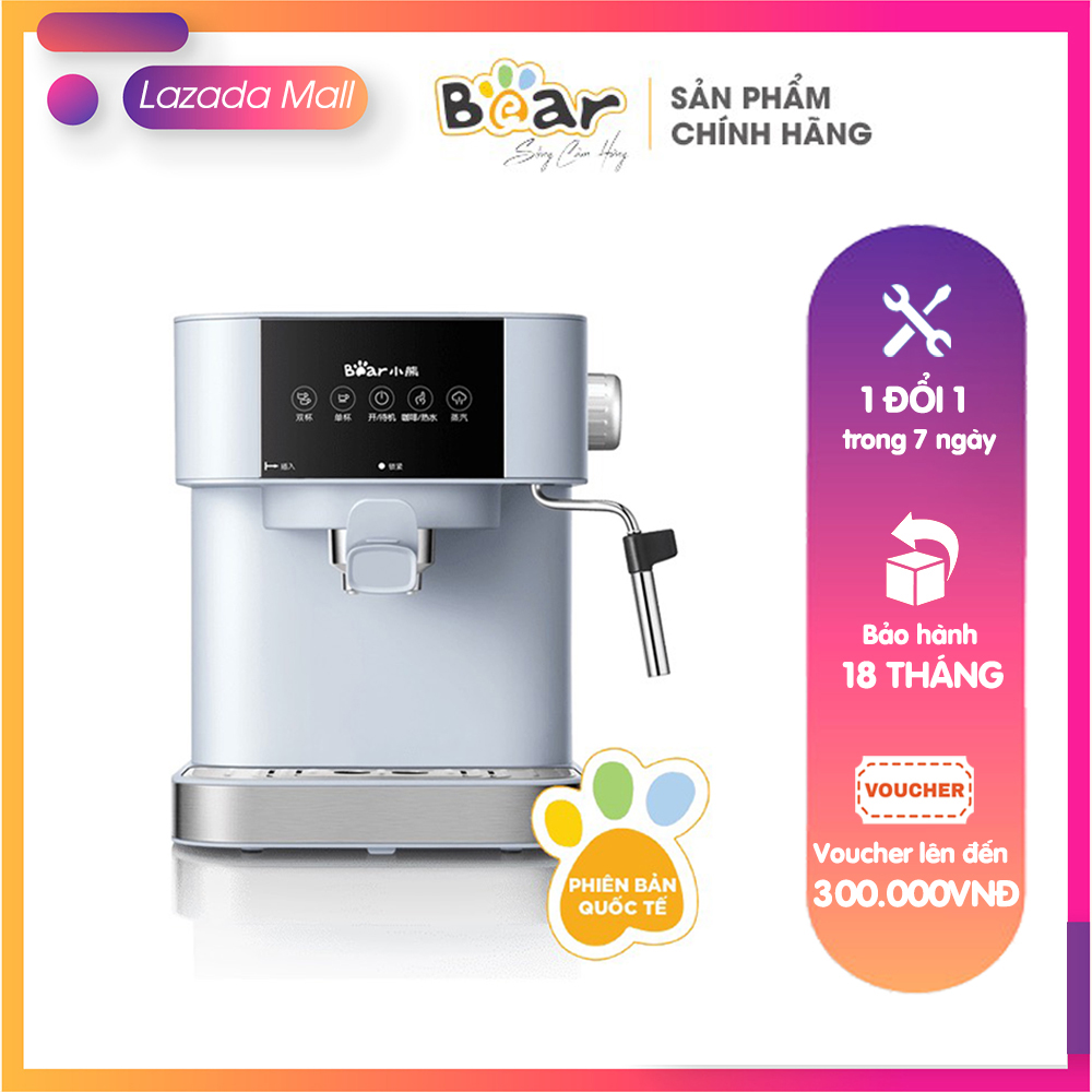 Máy pha cà phê espresso bán tự động cho gia đình bear cf-b15v1