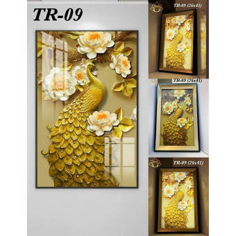 Tranh đèn LED 3D nghệ thuật - 3 chế độ ánh sáng sử dụng trang trí nội thất gia đình mang phong cách châu âu