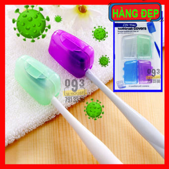 Combo 4 Bọc bàn chải Hộp bọc đầu bản chải chống bụi