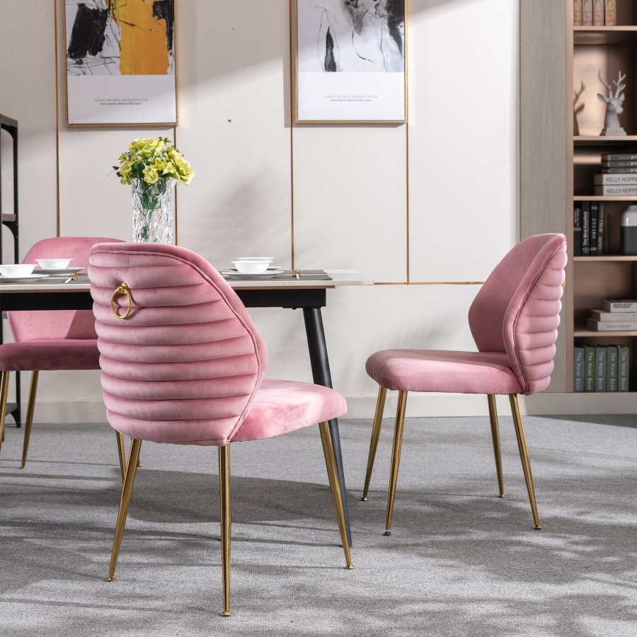 pink dining room set