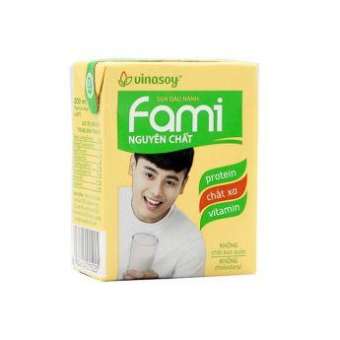 Combo Lốc 6 Hộp Sữa Đậu Nành Fami Nguyên Chất 200ml