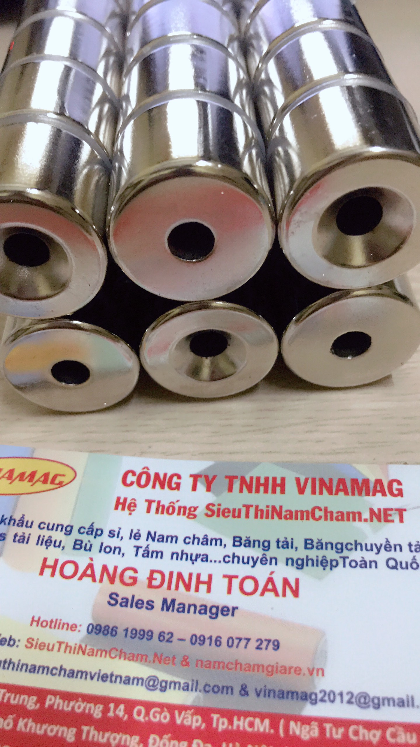 Combo ( 5 Viên nam châm 25x20 có lỗ loại Siêu MẠnh)