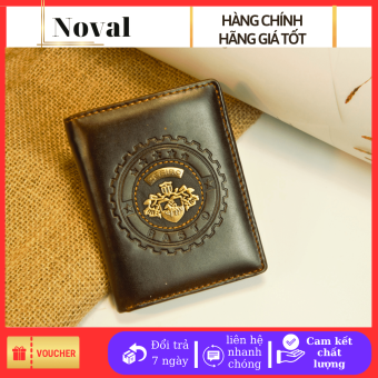 Ví nam da bò cefiro, logo đồng độc đáo  Fullbox