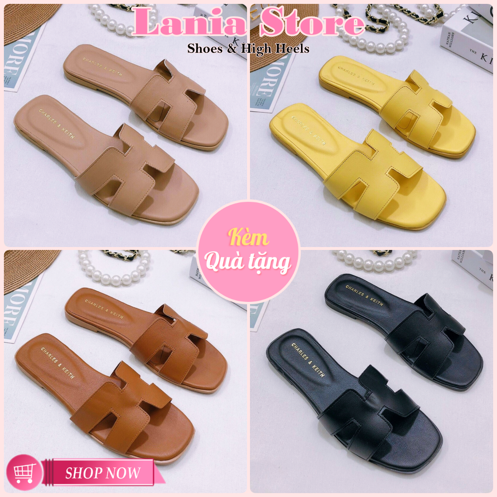 Dép H bản ngang siêu Hot hàng cao cấp dép hm đế đúc chất da lên chân cực xinh Size 35-39 Lania Store - Thế giới giày dép nữ MD10