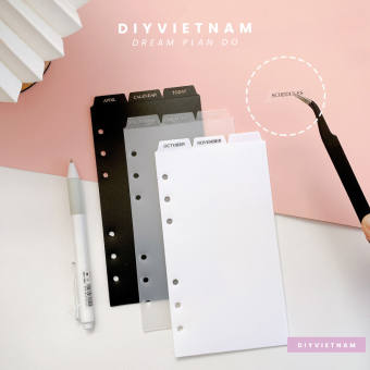 SET BÌA PHÂN MỤC TAB NGANG/ĐỨNG CHO SỔ A5/A6