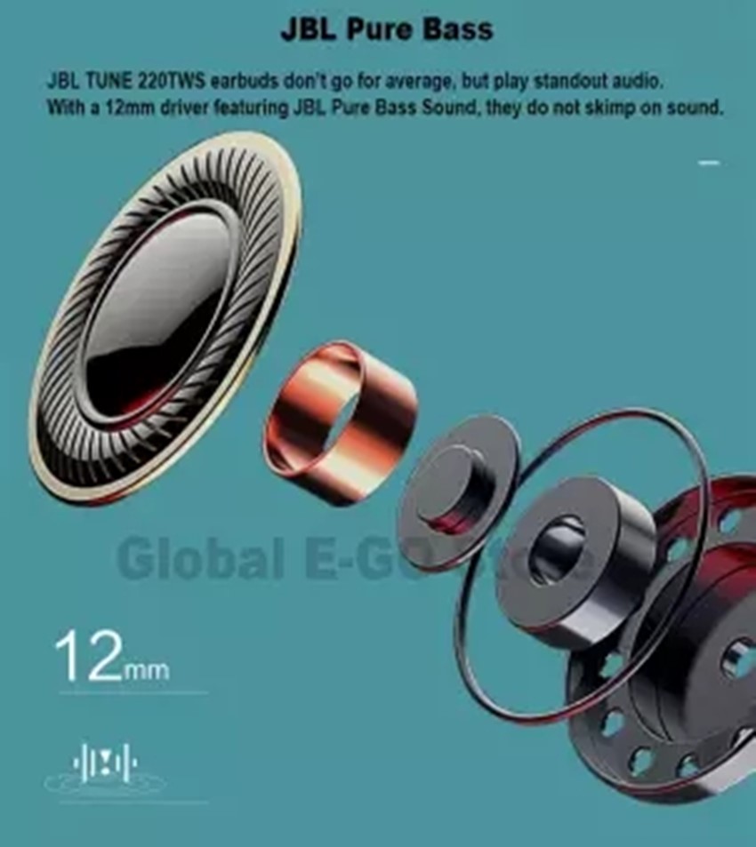 JBL T220 TWS Earbuds Tai nghe Bluetooth không dây thực sự Tune T220 TWS Stereo