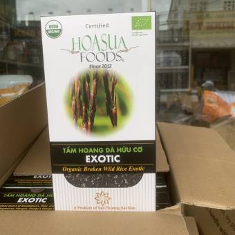 Gạo tấm lứt đen hoang dã Exotic Hoa Sữa hữu cơ 1kg