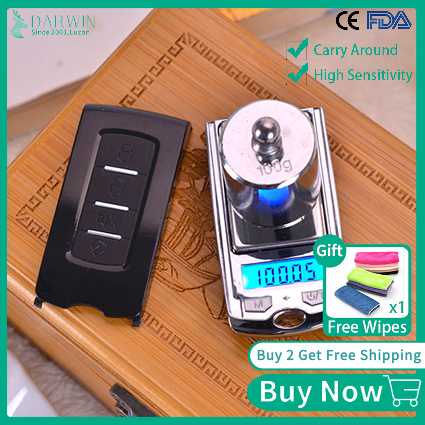 Cân mini độ chính xác cao 0.01g cân kỹ thuật số 200g/100g cân trang sức chìa khóa xe hơi cân nhà bếp