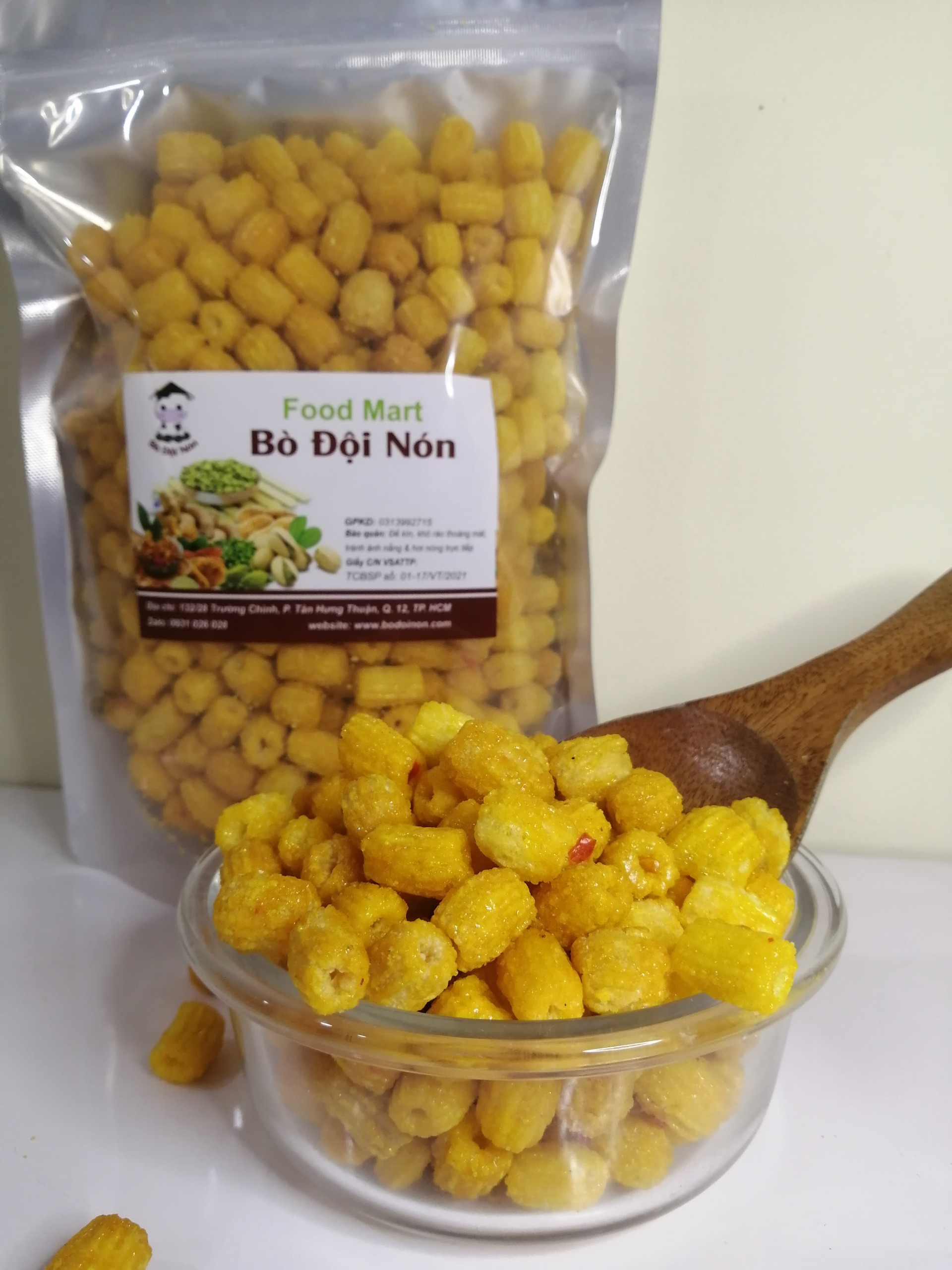 Nui sấy tẩm gia vị 1kg bò đội nón