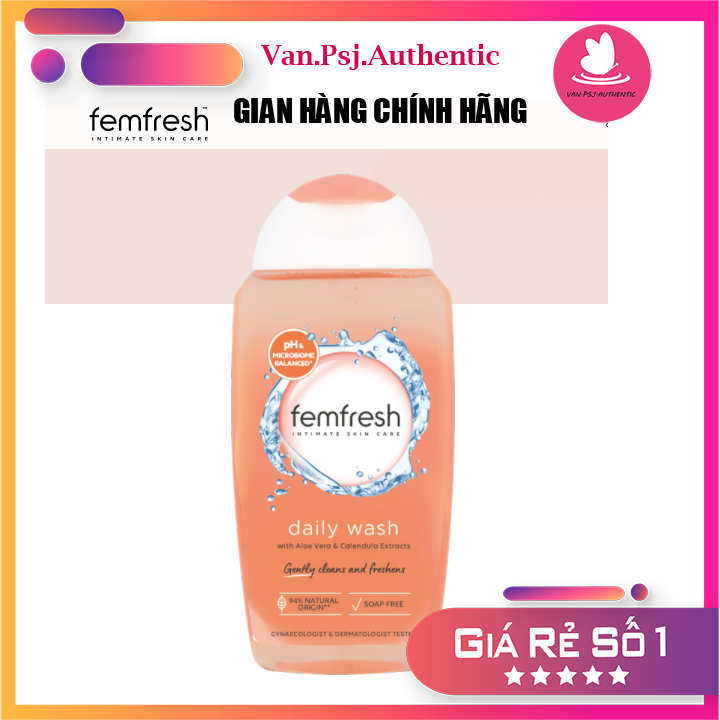 Dung dịch vệ sinh 𝗙𝗲𝗺𝗳𝗲𝘀𝗵 𝗗𝗮𝗶𝗹𝘆 250ml