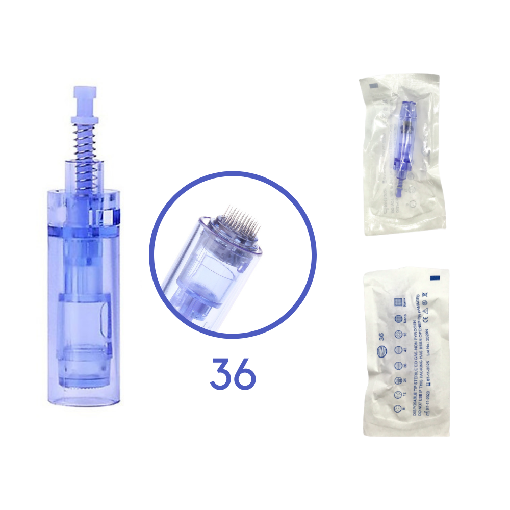 Đầu Kim Máy Pen Nano 12 36  Máy Phi Kim Xanh Loại Tốt Chống Gỉ Cấy Tảo Phấn Trắng Máy Dr Pen Spa