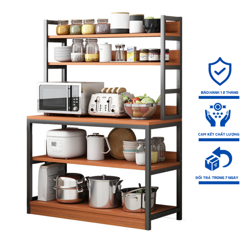 Kệ để lò vi sóng, tủ bếp để đồ đa năng gỗ mdf chống thấm nước, chống mọt tuyệt đối