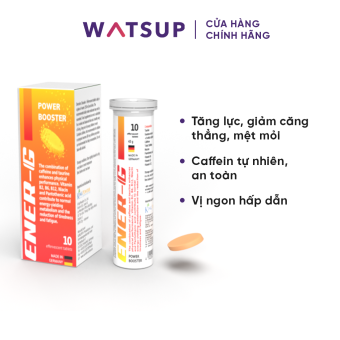 Viên sủi tăng cường sức khoẻ, chống mệt mỏi Ener-G Power Booster (Tuýp 10 viên)
