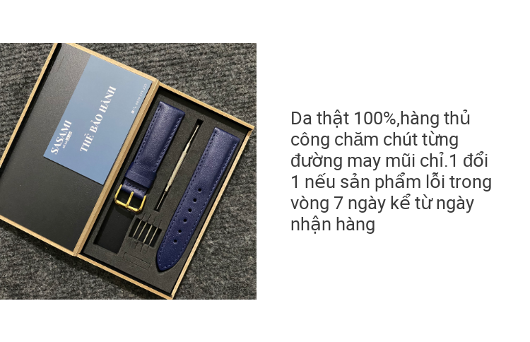 BK. Dây đồng hồ DA BÒ MỀM CAO CẤP Khóa KimSẢN PHẨM GỒM : 1 DÂY + 1 KHÓA TẶNG 1 HỘP 2 CHỐT THÔNG MINH2 CHỐT THƯỜNG và 1 CÂY THAY DÂY