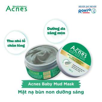 Mặt Nạ Bùn Non Acnes Dưỡng Sáng Da 100g Baby Mud Mask
