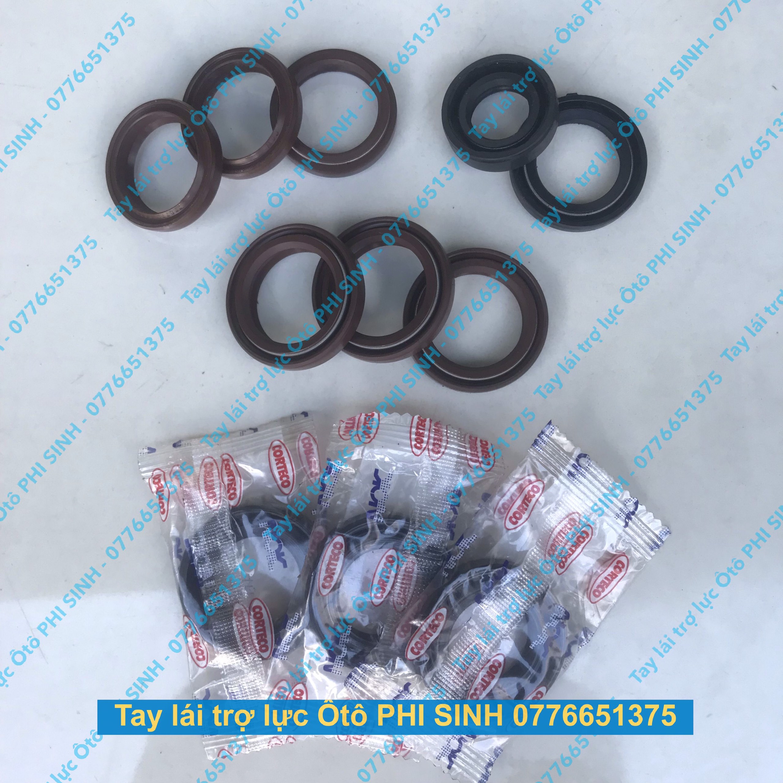 [set 5cái] Phốt bót tay lái ô tô HĐ,Hino,Mỹ, loại tốt dai dày.
