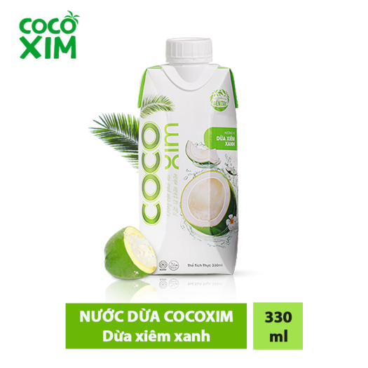 Nước dừa đóng hộp Cocoxim vị dừa xiêm Xanh 330ml