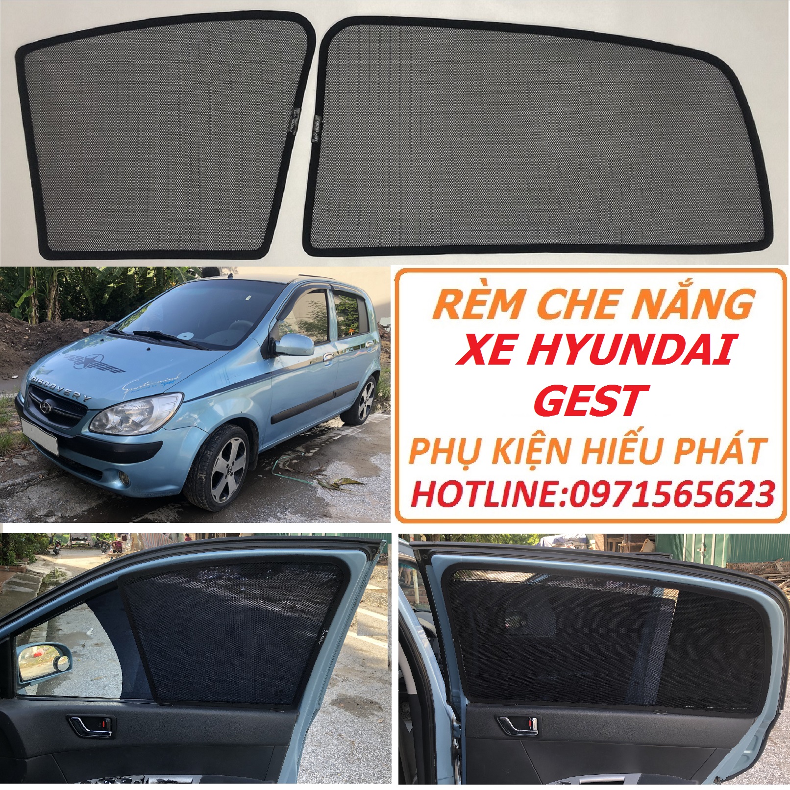 Rem che nắng ô tô hyundai GETZ
