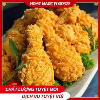 Bột Chiên Gà Homemadefoods22, Bột Chiên Gà Giòn Kfc Gói 1kg, kèm gia vị ướp gà 50gr