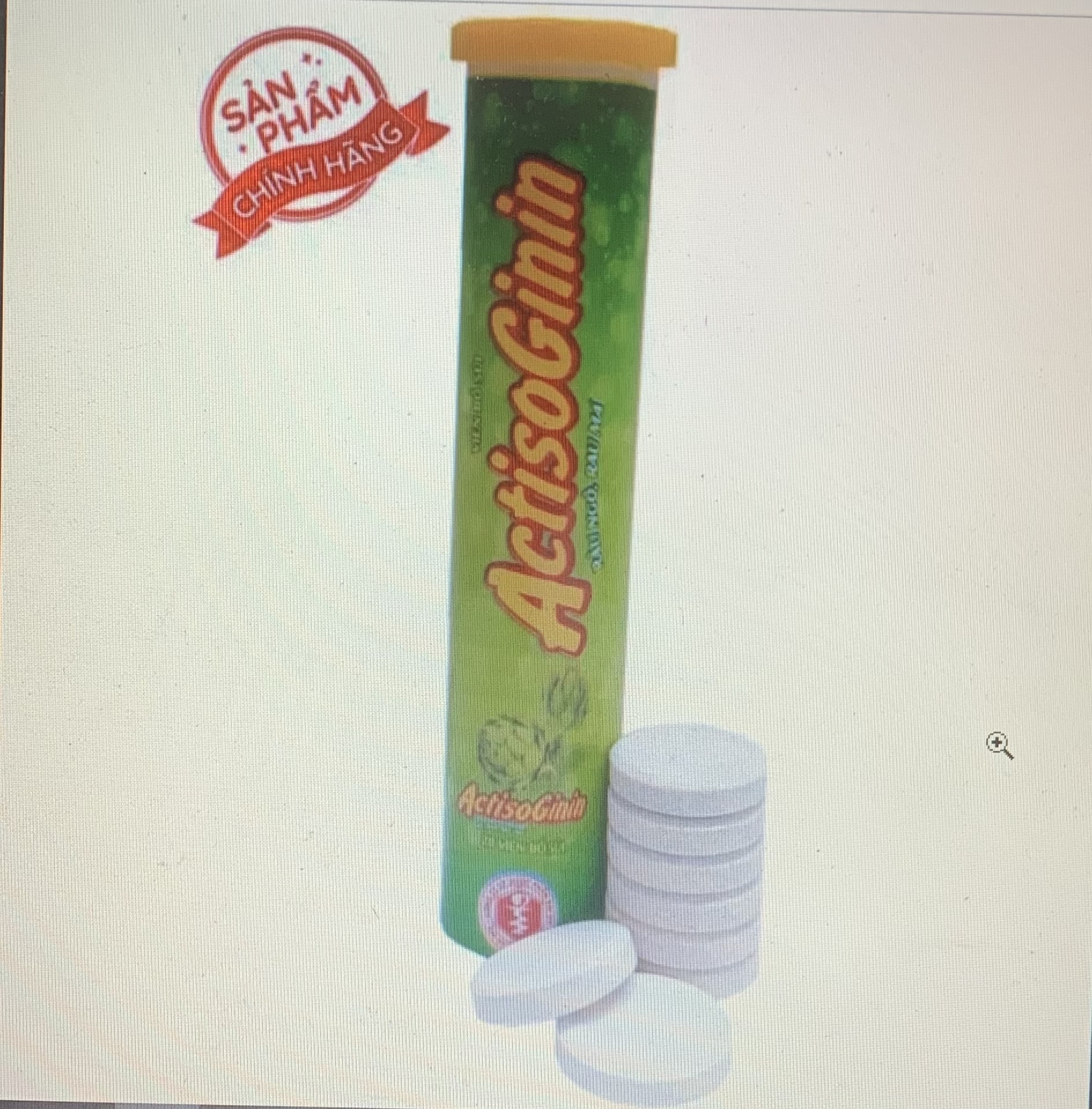 [Tuýp 20 viên] Viên Sủi ActisoGinin Râu Ngô Rau Má giải độc gan - Tuýp 20 viên - Thanh nhiệt mát gan