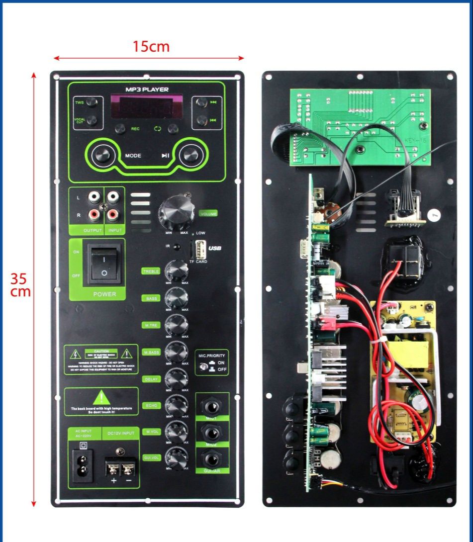 Board Mạch Ráp Loa Kéo 100W (15x35) - bass 3 hoặc 4  tấc từ 140