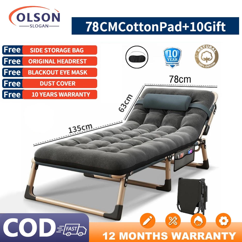 Japanese Portable Folding Bed - 75Cm Wide Lightweight Foldable