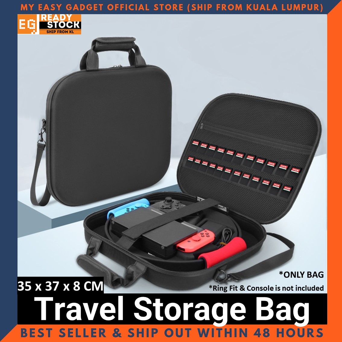 Hard Shell Carry Travel Storage Bag for Nintendo Switch Ring Fit Adventure Compatible with Dock and Switch Accessories
