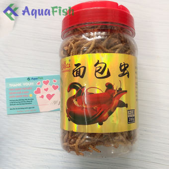 Sâu Rồng Sấy Khô, Thức Ăn Chuyên Dụng Cho Cá Rồng, Cá La Hán, Cá Vàng,... Hộp 200gr