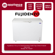 Fujidenzo 10 cu. ft. Dual Function Chest Freezer with Key Lock