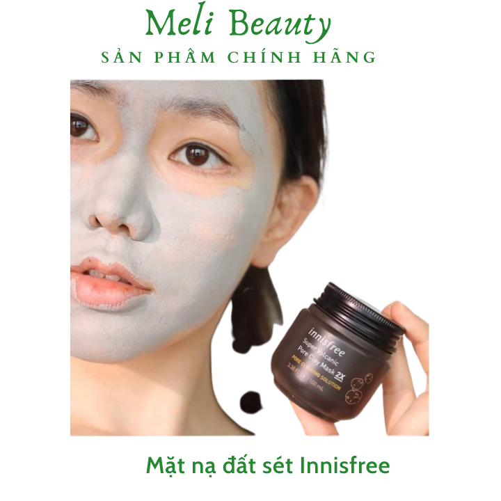 Mặt nạ đất sét innisfree super volcanic pore clay mask 2x 100ml