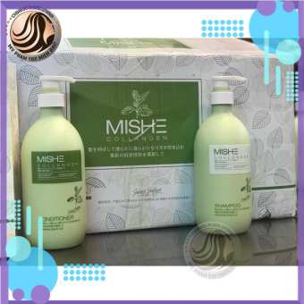 Bộ Dầu Gội Xả Mishe Collagen Phục Hồi Giảm Rụng Gàu Kiềm Dầu 800ml x 2