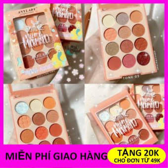 Phấn mắt Any lady 12 ô Mini Mermaid, tiện lợi