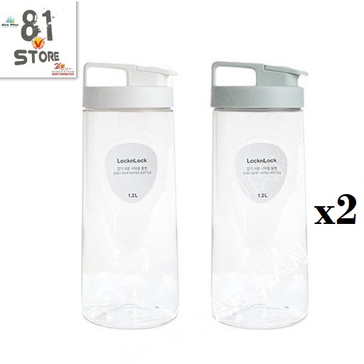 Combo 2 bình đựng nước lock&lock easy grip hap813 dung tích 1.2l
