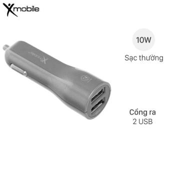 Sạc xe hơi Xmobile Dual USB TS-C063S Xám chính hãng 100% bảo hành 12 tháng