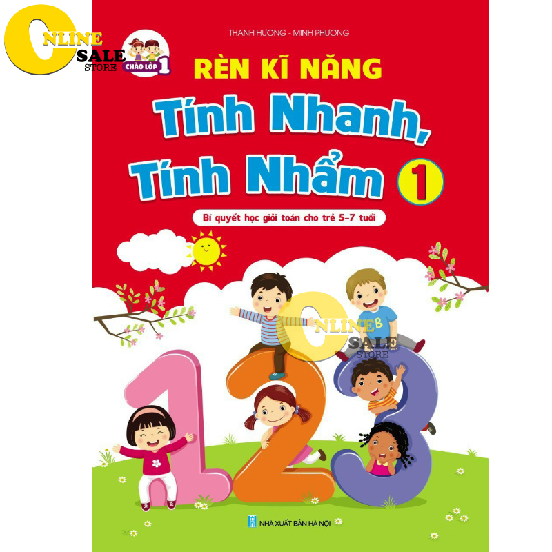 [Giá sỉ]Rèn Kĩ Năng Tính Nhanh, Tính Nhẩm 1  dành cho bé 5 - 7 tuổi 52 trang