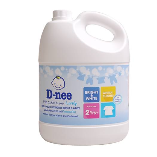 Chuyên sỉ __1 thùng Nước giặt dnee trắng 3000ml Thái lan _ hàng chính hãng tem nhãn đầy đủ