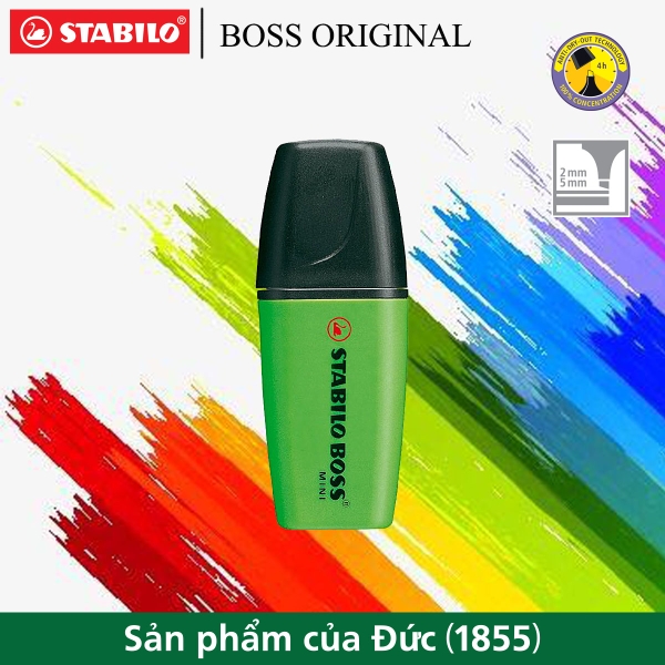 Bút dạ quang stabilo boss mini pastel/ original