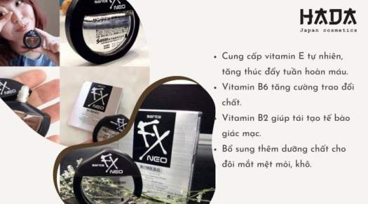 dung dịch nhỏ mắt Sante FX Neo 12ml của Nhật màu đen - HADACOSMETIC