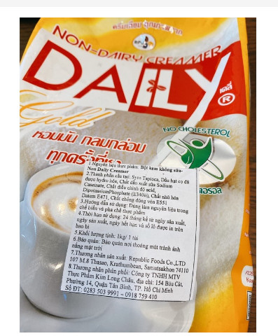 Bột kem béo pha trà sữa gold daily nhập khẩu thailand 1kg