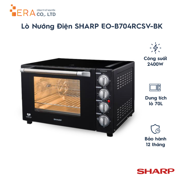 Lò nướng sharp eo-b704rcsv-bk