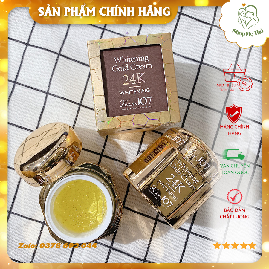 [Cam kết chính hãng] Kem trắng da ban đêm Steam 107 24k Whitening Gold Cream
